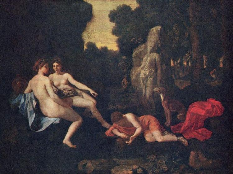 Nicolas Poussin Narcissus and Echo